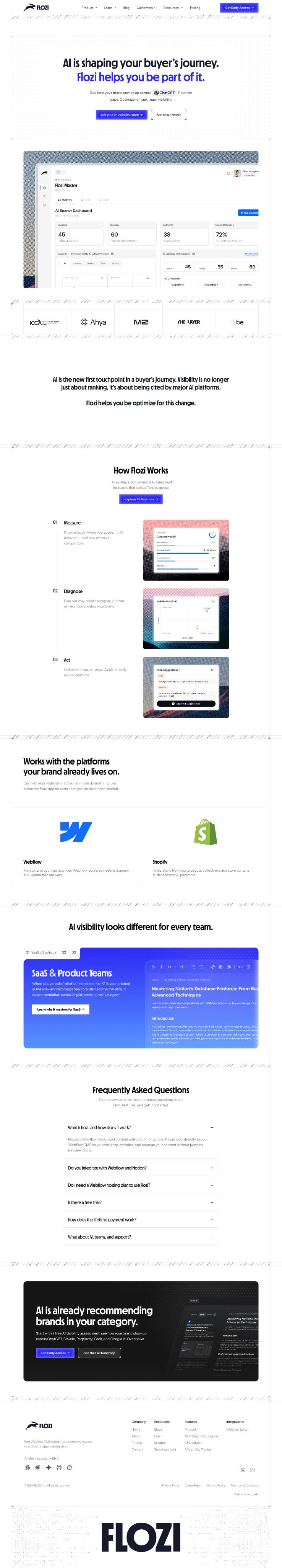 Flozi home page